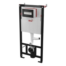Инсталляция для унитазов AlcaPlast AM101/1120V Sadromodul с кнопкой M1375 черный