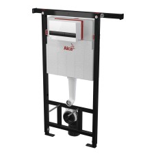 Инсталляция для унитазов AlcaPlast AM102/1120E Jadromodul с кнопкой M1710-8 белый/черный