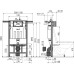 Инсталляция для унитазов AlcaPlast AM102/1000 Jadromodul с кнопкой Stripe-GL1204 стекло черный