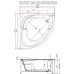 Акриловая ванна Aquanet Fregate 120х120 205488 на каркасе