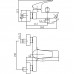 Смеситель для ванны Aquanet Static 237442