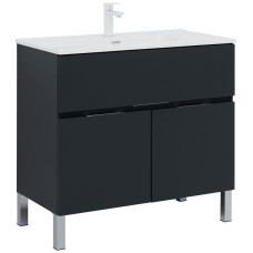 Тумба под раковину Aquanet Алвита 90 303911 антрацит
