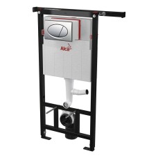 Инсталляция для унитазов AlcaPlast AM102/1120V Jadromodul с кнопкой M72 хром матовый