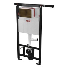 Инсталляция для унитазов AlcaPlast AM102/1120V Jadromodul с кнопкой Fun-Antic бронза
