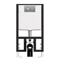 Инсталляция для унитаза Bocchi T02-2115 с кнопкой 8200-0050 матовый хром