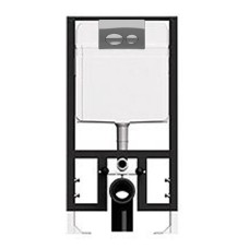 Инсталляция для унитаза Bocchi T02-2115 с кнопкой P61-0120 хром