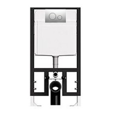 Инсталляция для унитаза Bocchi T02-2115 с кнопкой 8200-0041 хром