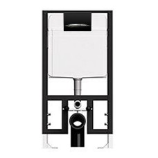 Инсталляция для унитаза Bocchi T02-2115 с кнопкой P46-0001 черный