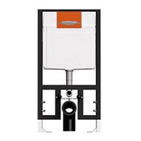 Инсталляция для унитаза Bocchi T02-2115 с кнопкой P46-0007 оранжевый