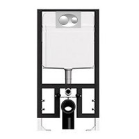 Инсталляция для унитаза Bocchi T02-2115 с кнопкой 8200-0010 матовый хром