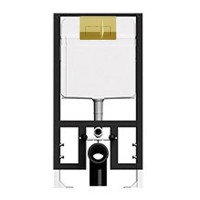 Инсталляция для унитаза Bocchi T02-2115 с кнопкой P62-0160 золото