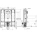 Инсталляция для унитазов AlcaPlast AM116/1300H Solomodul с кнопкой M478 черный матовый