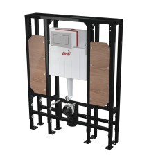 Инсталляция для унитазов AlcaPlast AM116/1300H Solomodul с кнопкой M279 хром