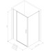 Душевой уголок Allen Brau Priority 140x100 3.31011.BA + 3.31020.BA серебро браш