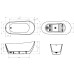 Акриловая ванна BelBagno 170х80 BB704-1700-800-K