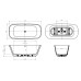 Акриловая ванна BelBagno Due 170х80 BB702-1700-800-K