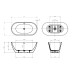 Акриловая ванна BelBagno Uno 140х72 BB701-1400-720-K