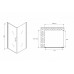 Душевой уголок Abber Sonnenstrand 80х100 AG04080M-S100M