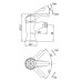 Смеситель для биде Cezares Lira LIRA-C-BS1-01