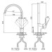 Смеситель D&K Berlin Kunste DA1432413 для кухни