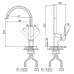 Смеситель D&K Berlin Humboldt DA1432412 для кухни