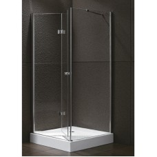 Душевой уголок Cezares Elena ASH1 80/100 C Cr прозрачное стекло, профиль хром