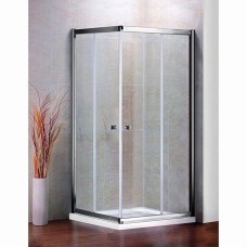 Душевой уголок Cezares Pratico A2 100 С Cr прозрачное стекло, профиль хром