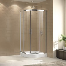 Душевой уголок Cezares Eco R2 90 C Cr прозрачное стекло, профиль хром