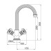 Смеситель Cezares Olimp LS2-03/24-M для раковины