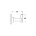 Крючок Grohe Essentials Cube 40511001