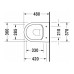 Подвесной унитаз Duravit Me By Starck Rimless 45300900A1 с сиденьем