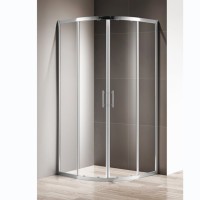 Душевой уголок Cezares MOMENTO R2 90 C Cr прозрачное стекло, профиль хром