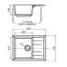 Кухонная мойка GranFest Quadro GF-Q650L песок