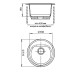 Кухонная мойка GranFest Rondo GF-R510 красный марс