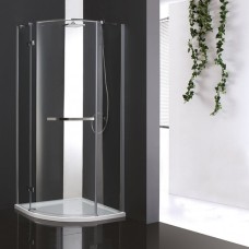 Душевой уголок Cezares Bergamo R1 100 Arco C Cr R IV прозрачное стекло, профиль хром правый