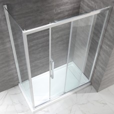 Душевой уголок Cezares Lux Soft AH1 120/90 C Cr IV прозрачное стекло, профиль хром