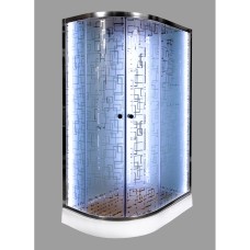Душевая кабина Deto ЕМ1512 R N LED с гидромассажем