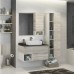 Зеркало для ванной Comforty Прага 90 дуб белый