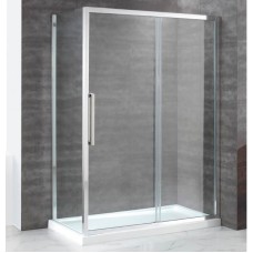 Душевой уголок Cezares Lux Soft AH1 140/100 C Cr IV прозрачное стекло, профиль хром