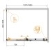 Душевой уголок Cezares Stylus Soft AH1 160/100 C Cr прозрачное стекло, профиль хром