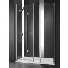 Душевая дверь Cezares Elena BS13 90 50/50 C Cr прозрачное стекло, профиль хром