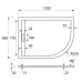 Душевой поддон Cezares Tray AS-RH-120/90-550-30-W-L