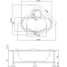 Акриловая ванна Bas Мега 160х160 на каркасе