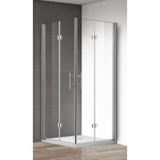 Душевой уголок Cezares Eco ASH2 80/100 C Cr прозрачное стекло, профиль хром