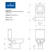 Унитаз компакт Cersanit Colour KO-COL011-3/5-COn-DL