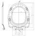 Сиденье для унитаза Cersanit Delfi slim с микролифтом дюропласт