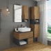 Тумба с раковиной Comforty Штутгарт 75 00-00001884 дуб тёмно-коричневый