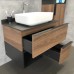 Тумба с раковиной Comforty Штутгарт 75 00-00001884 дуб тёмно-коричневый