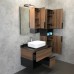 Тумба с раковиной Comforty Штутгарт 75 00-00001884 дуб тёмно-коричневый