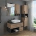 Зеркало для ванной Comforty Штутгарт 90 дуб тёмно-коричневый